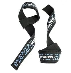 Лямки для тяги MadMax Camo Power Wrist Straps Camo/Light Blue (MFA-275-BLU-U)