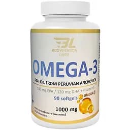 Омега-3 Bodyperson Labs Omega 3, 90 капсул для поддержки сердечно-сосудистой системы