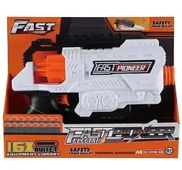 Бластер BIG529 Fast Pioneer Electric с мягкими патронами 16шт (6953505663529)