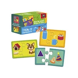 Пазлы Найди пару. Кто где живет? На что похоже? VT5003-03 Укр