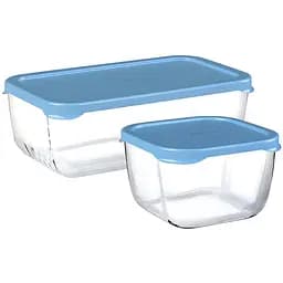 Набір контейнерів Pasabahce Snowbox 1225 мл та 275 мл 3 шт. (96881)