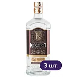 Водка особенная Kalganoff Люкс 40% 2.1 л (3 шт. х 0.7 л)