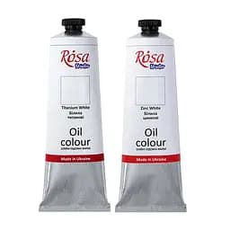 Фарба олійна Білила титанові (502) 100 мл Rosa Studio