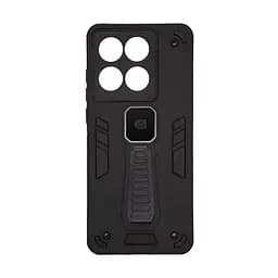 Чехол для Motorola Edge 60 Fusion 5G/60 5G, Proover, черный, с подставкой и магнитом, противоударный, ударопрочный, бронированный, панель-накладка, защита всего корпуса, термополиуретан (TPU) + поликарбонат (PC), ArmorStandart (ARM86025)