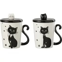 Набор чашек J-line в форме котиков 350 мл 2 шт. (27910)