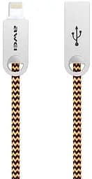 Кабель AWEI CL-20 Lightning cable 1m Gold