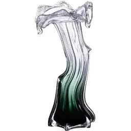 Ваза ручной работы Yiwu Murano стеклянная 29 см зеленая HP-9-1