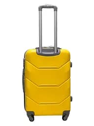Валіза середня M ABS-пластик Milano bag 147M 66×46×29см 80л Жовтий - мініатюра 3