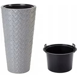 Горщик для квітів Form-Plastic Makata Slim-40 63 л сірий (2850-055)