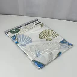 Шторка для ванной Ракушки 180х180 см