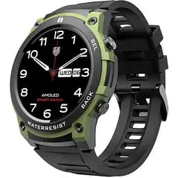 Розумний смарт-годинник Smart Watch DM55 AMOLED Full HD з Bluetooth-дзвінками та 20+ спортивними режимами Зелений