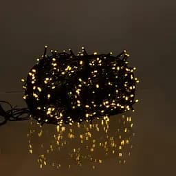 Новогодняя гирлянда уличная GarlandoPro 100 м 1000 LED солнечная батарея черный провод Желтый SB1000L100MBY