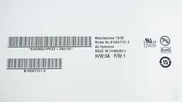 Матриця 15.6 B156XTT01.0 touch 1366х768, 40pin, LED, SLIM вертикальні вушки, глянцева, роз'єм праворуч знизу для ноутбука - мініатюра 2