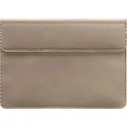 Шкіряний чохол-конверт BlankNote на магнітах для MacBook 15 дюйм Світло-бежевий