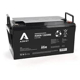 Аккумулятор AZBIST Super AGM ASAGM-12650M6, Black Case, 12V 65.0Ah (348 х 168 х 178) Q1/48