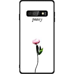 Чохол-накладка Toto Glass Fashionable Case Samsung Galaxy S10+ Peon on White