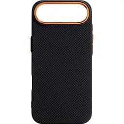 Чехол ArmorStandart LikeCarbon2 SE MagCase для Apple iPhone Air Kevlar Black Orange (ARM89166) [156296]