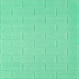 3D панель самоклеюча цегла М'ята 700х770х5мм (012-5) SW-00000148