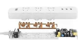 Подовжувач XiaomiXiaomi Power Strip (3 розетки + 3 USB-port) White (XMCXB01QM) (NRB4027CN) - мініатюра 3