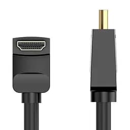 Кабель HDMI Vention HDMI 2.0 Right Angle Cable 90 Degree 1.5 м (AARBG) - мініатюра 2