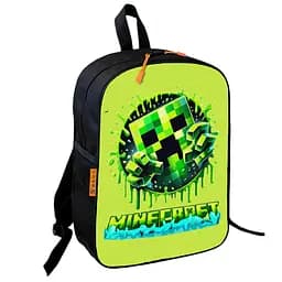 Рюкзак шкільний дитячий 36х27см Майнкрафт Кріпер «Minecraft» з принтом для хлопчика (00605)