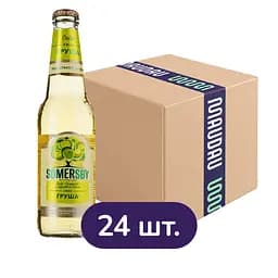 Упаковка сидра Somersby Груша 4.7% 7.92 л (0.33 л х 24 шт.)