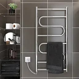 Електрична рушникосушарка Kosser Зигзаг 800x500 EL ДЗ02ЕL, Хром, Ліве - мініатюра 4