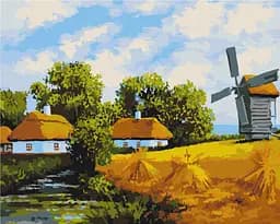 Картина по номерам на подрамнике Brushme Ржаной день