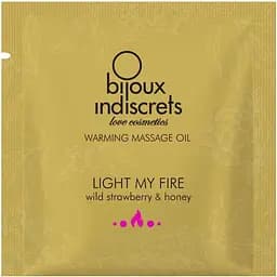 Пробник масажної олії Bijoux Indiscrets Light My Fire - Wild Strawberry & Honey (2 мл)