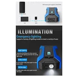 Пускозарядний пристрій (бустер) Voltronic A12 12V, powerbank Jump Starter пусковий струм 1000А - мініатюра 6