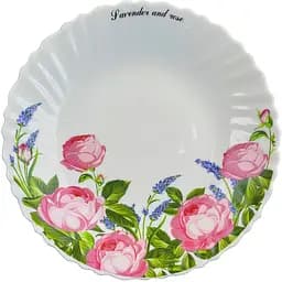 Тарелка обеденная Vittora Wave лаванда и роза 220 мм (122958)