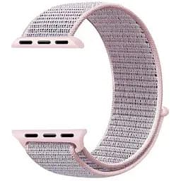 Ремінець DK для Apple Watch 38mm (Series 1 / 2 / 3) Nylon Sport Loop (08883) (pink sand) - мініатюра 4