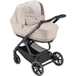 Универсальная коляска 2 в 1 CAM Techno Milano рама черная, бежевая (805T/V90/978/554K)