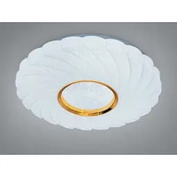 Люстра стельова LED Diasha біла золото 34 Вт 6 м²