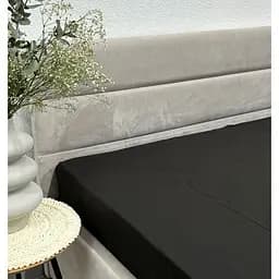 Простыня Ecotton Super Soft SB-184 фланель на резинке Black 160х200 см 24433_SB-184)