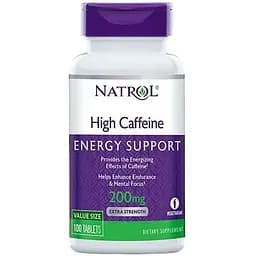 Предтренировочный комплекс Natrol High Caffeine 100 таблеток