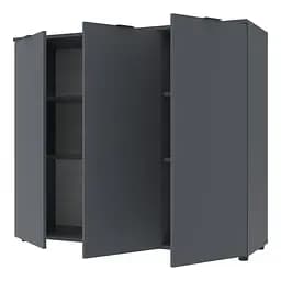 Комод Doros Рон 6 3 фасади Графіт 120х38х100 (41516000) - мініатюра 2