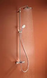 Душова система настінного монтажу з термостатом для ванни Grohe Tempesta System 250 26672001, Хром - мініатюра 5