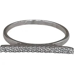 Срібне кільце Qvaliz з фіанітами. 901-00946 16