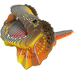 Збірна 3Д модель Eugy Зоопарк Плащоносна ящірка (XEG-108)