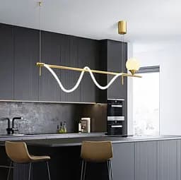 Сучасна видовжена люстра Sniki Line.F Довжина 120 см