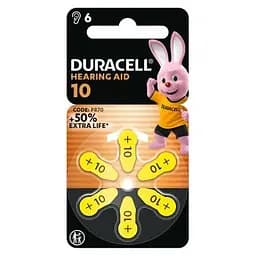 Батарейка Duracell для слухових апаратів розмір 10 6 шт. в упаковці (5007510/5011445) - мініатюра 2