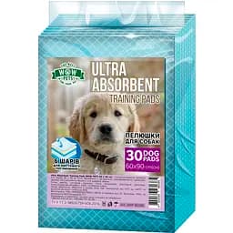 Пелюшки для собак та цуценят Wow Pets Ultra-Absorbent Training Pad 60 х 90 см 30 шт.