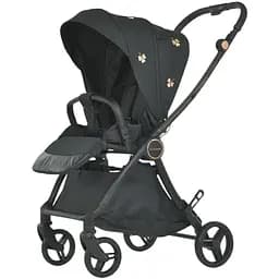 Дитяча прогулянкова коляска-книжка El Camino ME 1078 Versa Clover Black Чорна