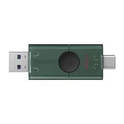 Флеш накопичувач USB 128Gb DataTraveler Duo, Green/Black Kingston teh0024650 - мініатюра 3
