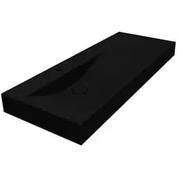 Умивальник Miraggio Viola 1200 L mirastone black 0002669, Чорний матовий