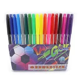 Фломастери Josef Otten Футбол 18 кольорів, односторонні, ПВХ