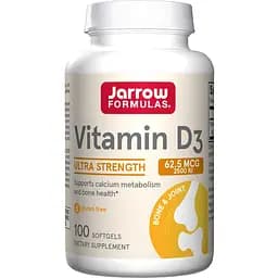 Вітамін D3 Jarrow Formulas 62.5 мкг 2500 МО 100 капсул