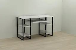 Комп'ютерний стіл Ferrum-decor Тім 75x140x60 чорний ДСП Білий 16мм (FRD-103960) - мініатюра 4