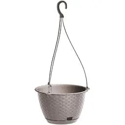 Горщик для квiтiв Prosperplast Ratolla круглий підвісний, 240 мм, мокка (70979-7529)